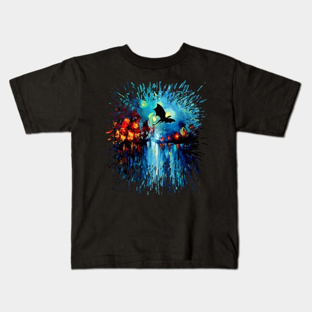 Flight of the Dragon Kids T-Shirt by sagittariusgallery